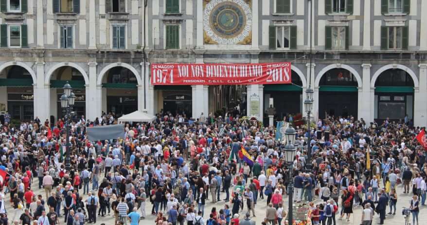 Libertà e democrazia per il 45° di piazza Loggia